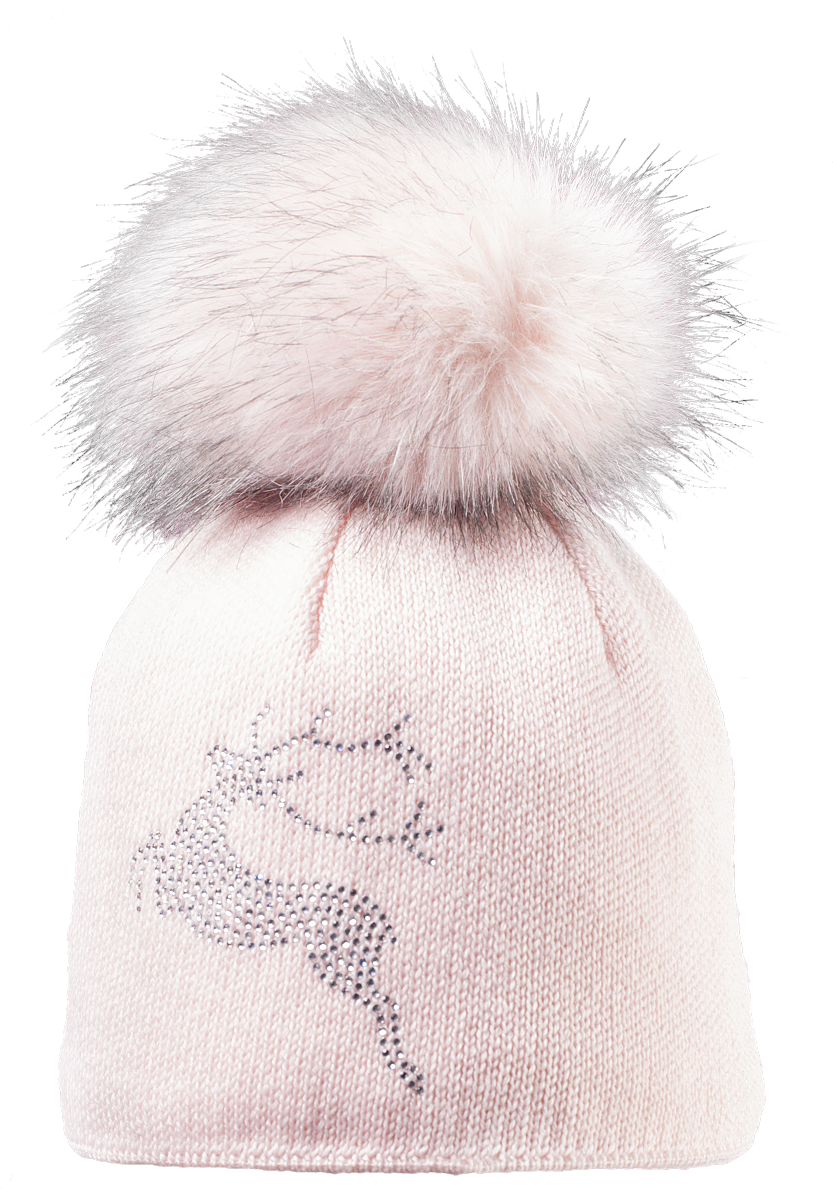 Silver Beanie | 100% Extrafine Merino Wool Beanie with Pompom