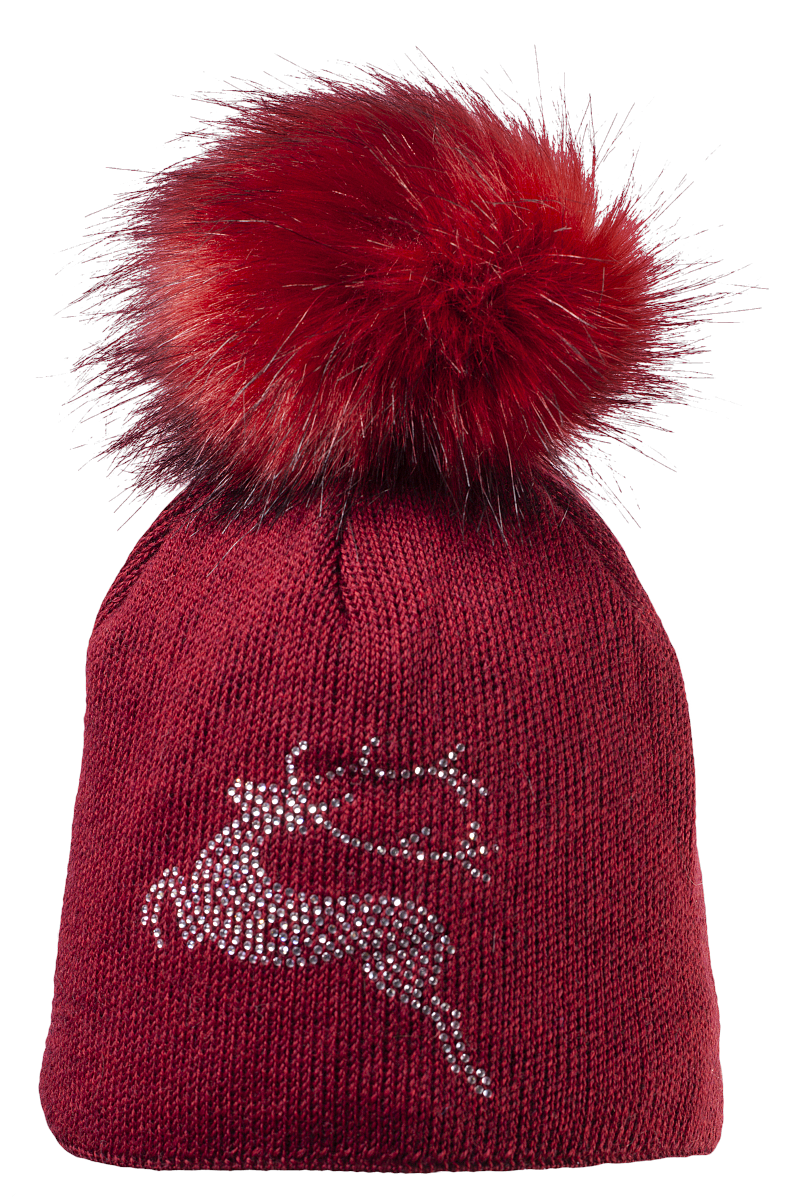 Silver Beanie | 100% Extrafine Merino Wool Beanie with Pompom