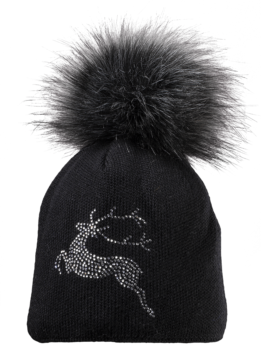 Silver Beanie | 100% Extrafine Merino Wool Beanie with Pompom