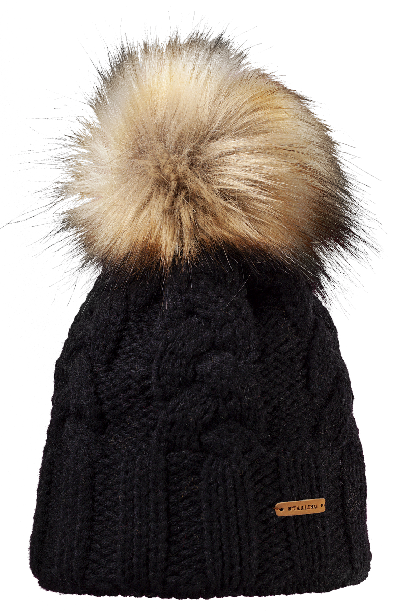 Desna Faux Fur Beanie | Premium Wool Beanie with Faux Fur Pompom