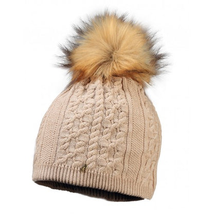 Sandi Faux Fur Beanie | Beanie with Faux Fur Pompom
