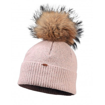 Tristano Faux Fur Beanie | Premium Wool Beanie with Faux Fur Pompom