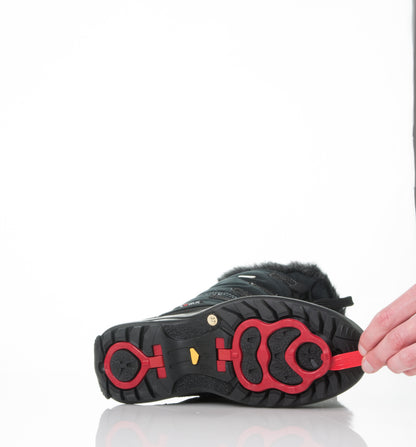 Attiba Florence Women’s Après Boot OC Rotor Sole with retractable ice spikes being engaged