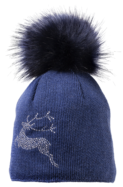 Silver Beanie | 100% Extrafine Merino Wool Beanie with Pompom