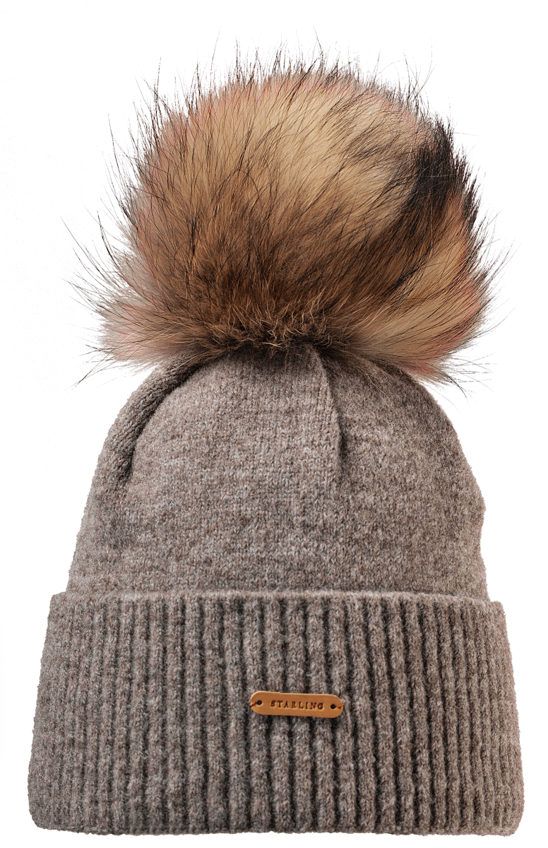 Tristano Faux Fur Beanie | Premium Wool Beanie with Faux Fur Pompom