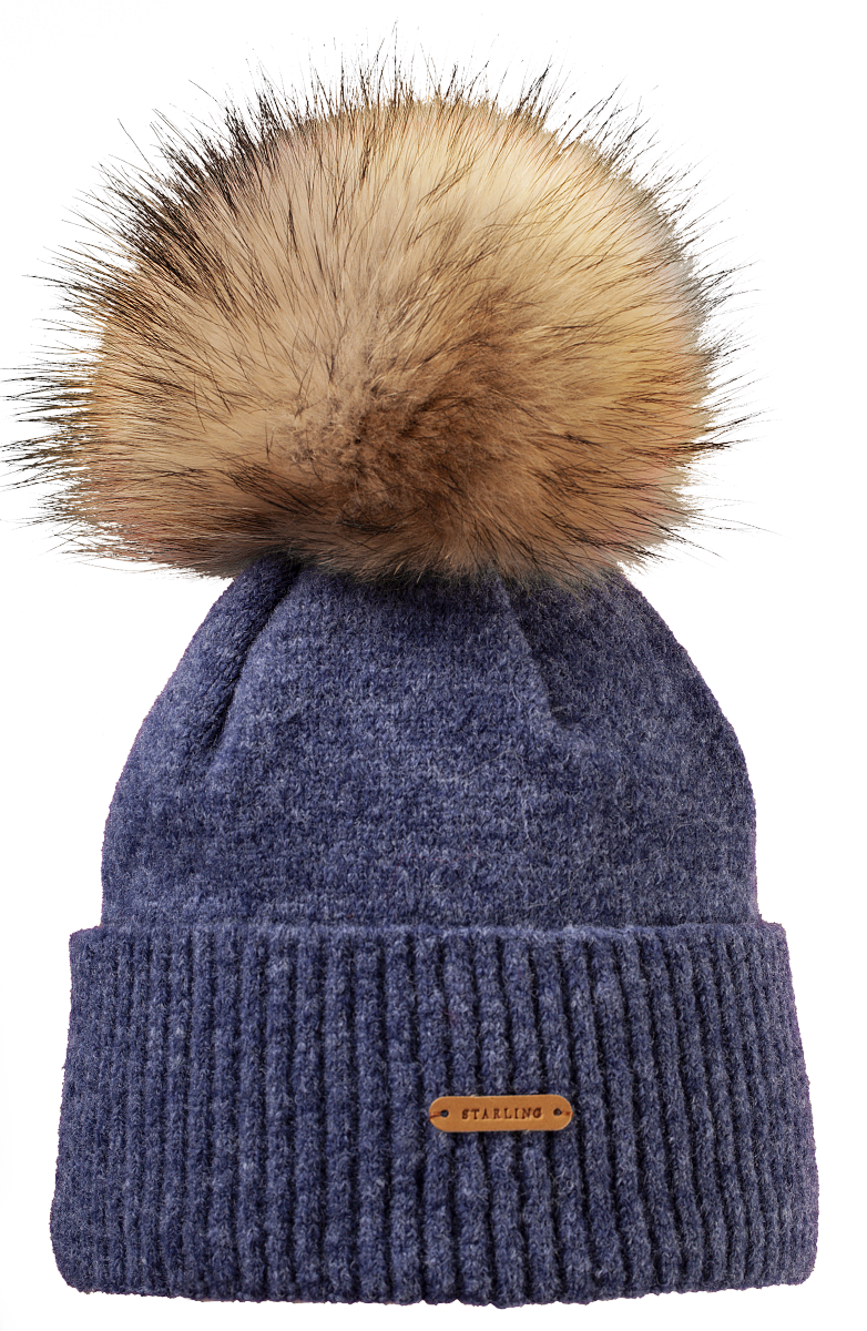Tristano Faux Fur Beanie | Premium Wool Beanie with Faux Fur Pompom