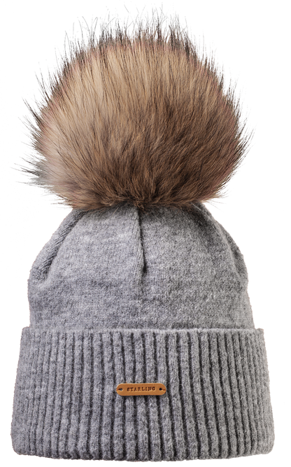 Tristano Faux Fur Beanie | Premium Wool Beanie with Faux Fur Pompom