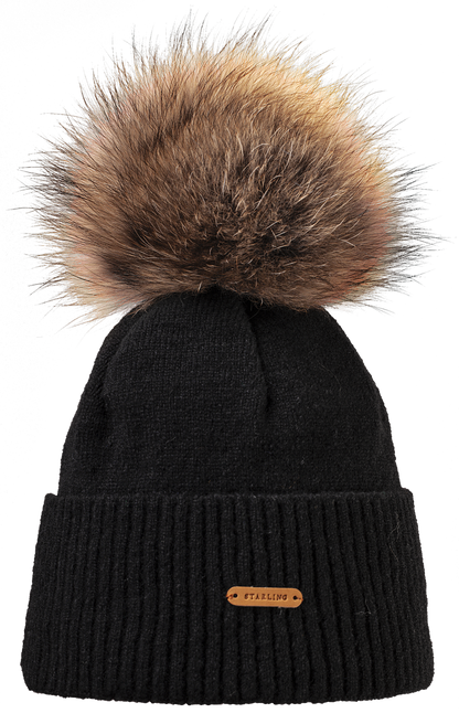 Tristano Faux Fur Beanie | Premium Wool Beanie with Faux Fur Pompom
